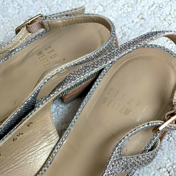 STUART WEITZMAN Glitter Slingback Flats - Picture 6 of 11